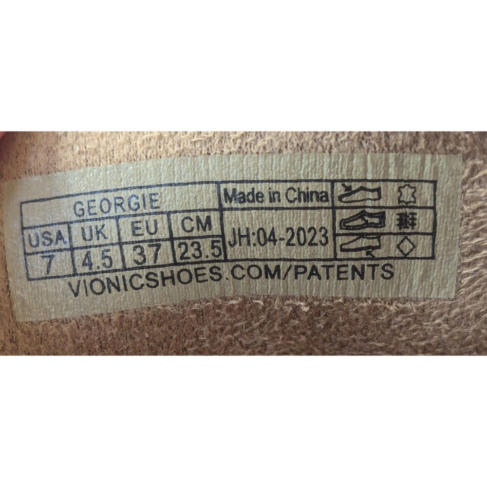 Vionic Georgie Women's Size 7 Slip On Shoes Tan Suede Mules Sandals - Picture 10 of 11